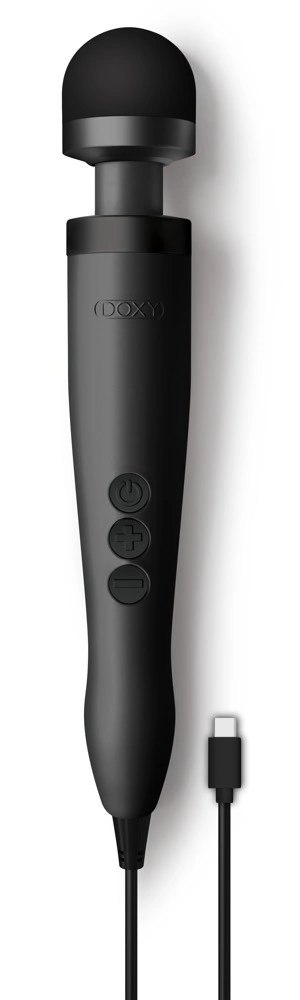 Doxy 3 USB-C Czarny Mat - Masażer wielofunkcyjny, silikonowy, 28 cm Doxy 3 USB-C Czarny Mat - Masażer wielofunkcyjny, silikonowy, 28 cm