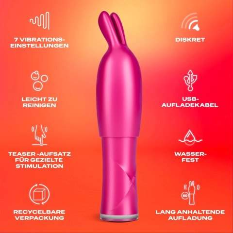 Durex Tease & Vibe 2w1 Model Bunny - Rożowy, silikonowy system wibracyjny Durex Tease & Vibe 2w1 Model Bunny - Rożowy, silikonowy system wibracyjny