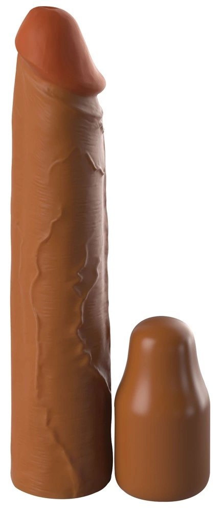 Fantasy X-Tensions Elite Nakładka powiększająca 5,1 cm brązowa silikon Fantasy X-Tensions Elite Nakładka powiększająca 5,1 cm brązowa silikon