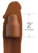 Fantasy X-Tensions Elite Nakładka powiększająca 5,1 cm brązowa silikon