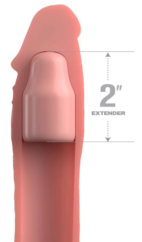 Fantasy X-Tensions Elite Nakładka powiększająca 5,1 cm cielista silikonowa Fantasy X-Tensions Elite Nakładka powiększająca 5,1 cm cielista silikonowa