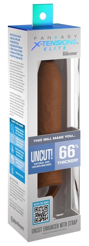 Fantasy X-Tensions Elite Uncut Enhancer Nakładka z Pierścieniem, cielista Fantasy X-Tensions Elite Uncut Enhancer Nakładka z Pierścieniem, cielista