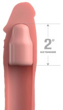 Fantasy X-Tensions Elite silikonowy rękaw powiększający +7,1 cm cielisty