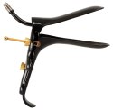 Fetish Collection Speculum z rurką na płyn, stal nierdzewna, czarny 15cm