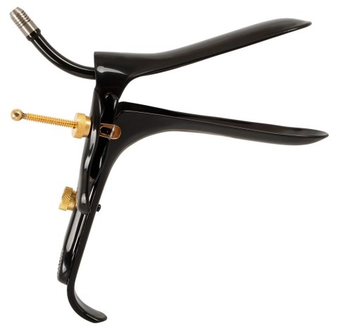 Fetish Collection Speculum z rurką na płyn, stal nierdzewna, czarny 15cm Fetish Collection Speculum z rurką na płyn, stal nierdzewna, czarny 15cm