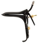 Fetish Collection Speculum z rurką na płyn, stal nierdzewna, czarny 15cm