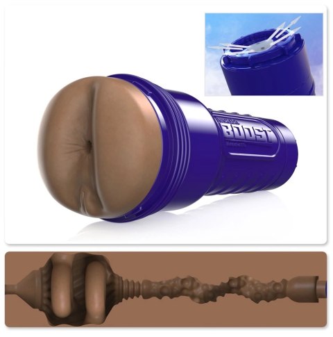 Fleshlight Boost Blast Dark - model z funkcją regulacji podciśnienia, brązowy