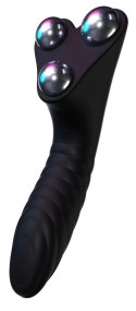 HOT StiVi Czarny wielofunkcyjny stymulator dla par, wodoodporny