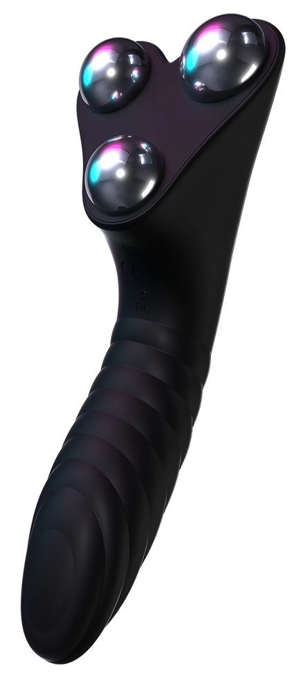HOT StiVi Czarny wielofunkcyjny stymulator dla par, wodoodporny HOT StiVi Czarny wielofunkcyjny stymulator dla par, wodoodporny