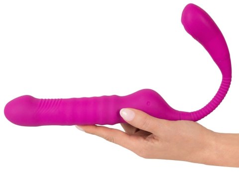 Javida Strap-On Fioletowy 3-funkcyjny, wodoodporny model silikonowy Javida Strap-On Fioletowy 3-funkcyjny, wodoodporny model silikonowy
