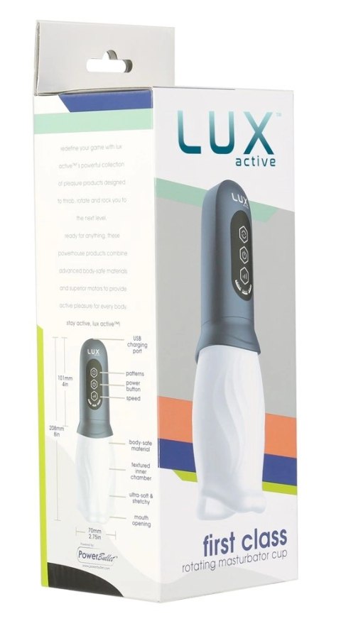 LUX Active First Class - Automatyczna maszyna intymna, rotacyjna, USB LUX Active First Class - Automatyczna maszyna intymna, rotacyjna, USB