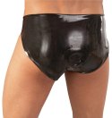 Late X Slipy lateksowe z anatomicznym elementem czarne M/L