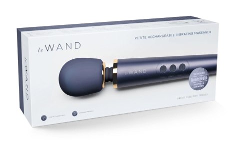 Le Wand Petite Navy - Masażer osobisty, 6 trybow, kompaktowy rozmiar Le Wand Petite Navy - Masażer osobisty, 6 trybow, kompaktowy rozmiar