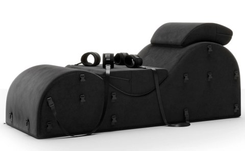 Liberator Black Label Esse - leżanka ergonomiczna z kajdankami i maską, czarna Liberator Black Label Esse - leżanka ergonomiczna z kajdankami i maską, czarna