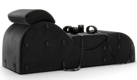 Liberator Black Label Esse - leżanka ergonomiczna z kajdankami i maską, czarna Liberator Black Label Esse - leżanka ergonomiczna z kajdankami i maską, czarna
