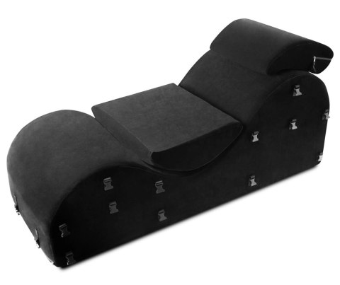 Liberator Black Label Esse - leżanka ergonomiczna z kajdankami i maską, czarna Liberator Black Label Esse - leżanka ergonomiczna z kajdankami i maską, czarna