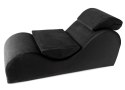 Liberator Esse - Leżanka relaksacyjna czarna, ergonomiczna, 162 cm