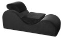 Liberator Esse - Leżanka relaksacyjna czarna, ergonomiczna, 162 cm