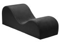Liberator Esse - Leżanka relaksacyjna czarna, ergonomiczna, 162 cm