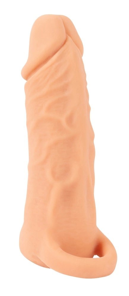 Nature Skin Medium - System 2w1 Przedłużający i Intymny Rękaw TPE 18,5 cm Nature Skin Medium - System 2w1 Przedłużający i Intymny Rękaw TPE 18,5 cm