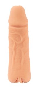 Nature Skin Medium - System 2w1 Przedłużający i Intymny Rękaw TPE 18,5 cm