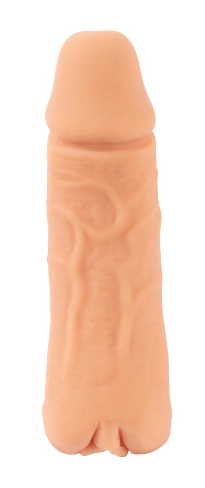 Nature Skin Medium - System 2w1 Przedłużający i Intymny Rękaw TPE 18,5 cm Nature Skin Medium - System 2w1 Przedłużający i Intymny Rękaw TPE 18,5 cm
