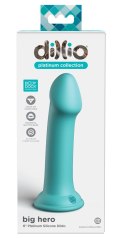 Pipedream Dillio Platinum Big Hero 17,2 cm silikonowy model turkusowy