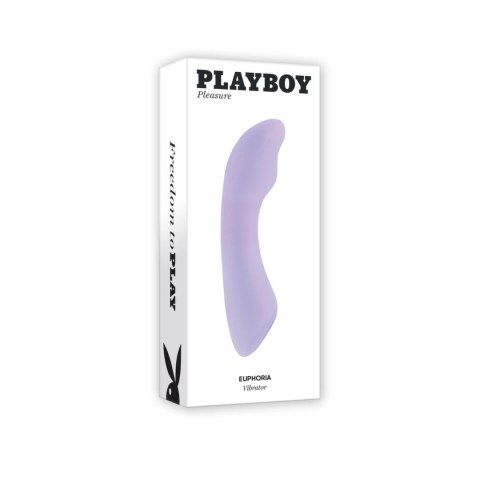 Playboy Euphoria - Wibrator silikonowy z zakrzywionym trzonem, 7 trybow Playboy Euphoria - Wibrator silikonowy z zakrzywionym trzonem, 7 trybow