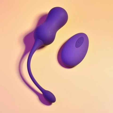 Playboy Pleasure Double Time - Wibrujące kulki Kegla z pilotem, silikon Playboy Pleasure Double Time - Wibrujące kulki Kegla z pilotem, silikon