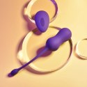Playboy Pleasure Double Time - Wibrujące kulki Kegla z pilotem, silikon
