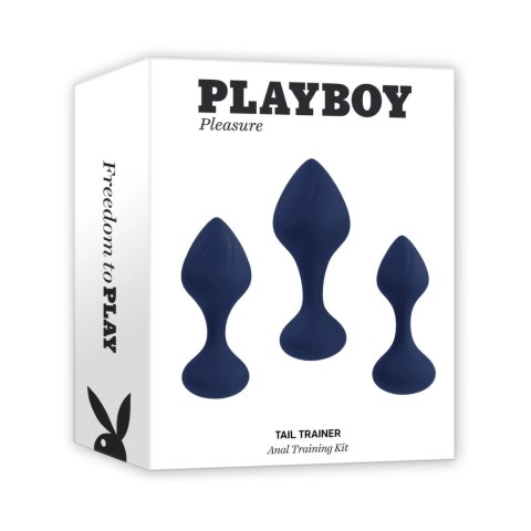 Playboy Pleasure Tail Trainer - Zestaw silikonowych korkow 3 rozmiary Playboy Pleasure Tail Trainer - Zestaw silikonowych korkow 3 rozmiary