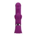 Playboy Pleasure Tap That - wibrator punktu G z funkcją stukania, fioletowy