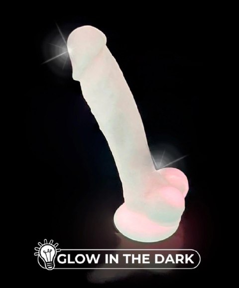 SilexD Model 7 Glow in the Dark silikonowy, świecący rożowy 17,6 cm SilexD Model 7 Glow in the Dark silikonowy, świecący rożowy 17,6 cm