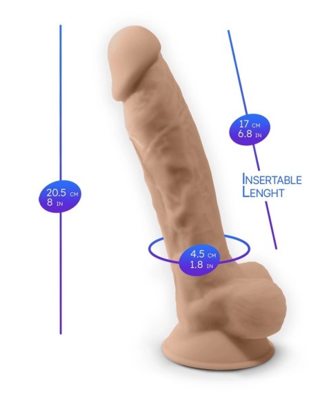 SilexD Model 8 Vibration z pilotem - elastyczny silikonowy, 20 cm SilexD Model 8 Vibration z pilotem - elastyczny silikonowy, 20 cm
