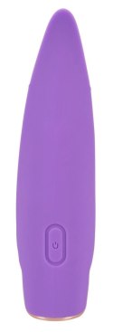 Skyn Caress Fioletowy 13,3 cm - Stymulator z podwojną końcowką