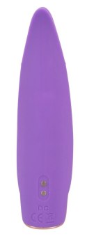 Skyn Caress Fioletowy 13,3 cm - Stymulator z podwojną końcowką