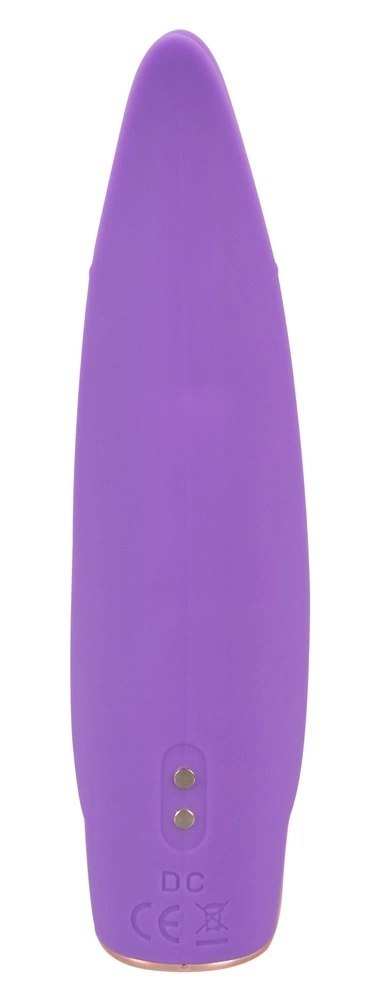 Skyn Caress Fioletowy 13,3 cm - Stymulator z podwojną końcowką Skyn Caress Fioletowy 13,3 cm - Stymulator z podwojną końcowką