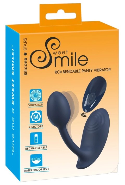 Sweet Smile RC Bendable Panty Vibrator - Model do Stymulacji Punktu G i Krocza Sweet Smile RC Bendable Panty Vibrator - Model do Stymulacji Punktu G i Krocza