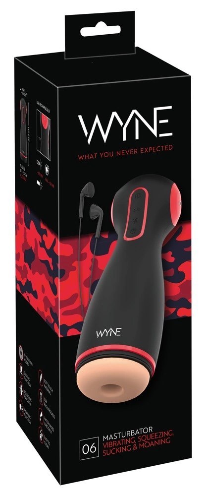 WYNE 06 System Wibracyjno-Ssący 10+7 Trybow Czarny 27,3 cm WYNE 06 System Wibracyjno-Ssący 10+7 Trybow Czarny 27,3 cm