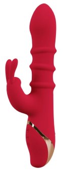 You2Toys Podwojny Wibrator Kroliczek 3 Ruchome Pierścienie Wodoodporny