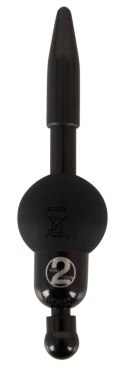 You2Toys Wibrujący plug intymny 8mm silikonowy czarny