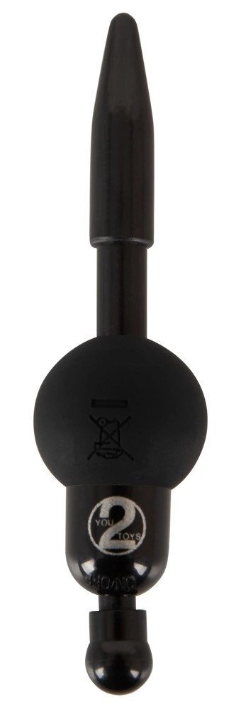 You2Toys Wibrujący plug intymny 8mm silikonowy czarny You2Toys Wibrujący plug intymny 8mm silikonowy czarny