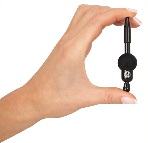 You2Toys Wibrujący plug intymny 8mm silikonowy czarny You2Toys Wibrujący plug intymny 8mm silikonowy czarny