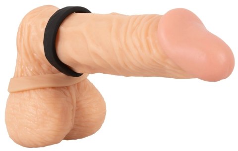 You2Toys zestaw 2 pierścieni elastycznych silikon czarny, falista struktura You2Toys zestaw 2 pierścieni elastycznych silikon czarny, falista struktura