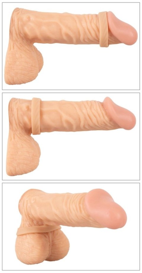You2Toys zestaw 2 pierścieni elastycznych silikon czarny, falista struktura You2Toys zestaw 2 pierścieni elastycznych silikon czarny, falista struktura