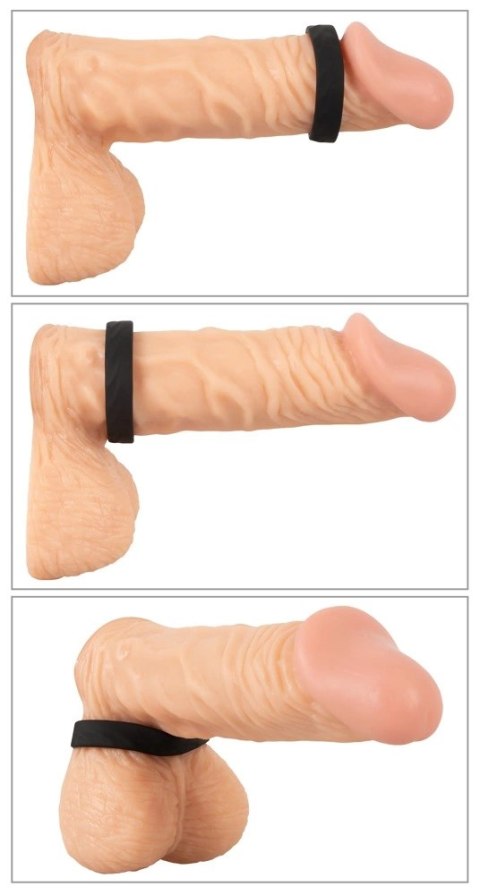 You2Toys zestaw 2 pierścieni elastycznych silikon czarny, falista struktura You2Toys zestaw 2 pierścieni elastycznych silikon czarny, falista struktura