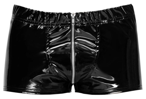 Black Level Bokserki Męskie Vinylowe z Zamkiem 2XL, Czarny Połysk Black Level Bokserki Męskie Vinylowe z Zamkiem 2XL, Czarny Połysk