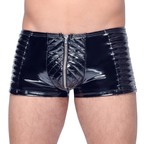 Black Level Bokserki Męskie Winylowe Zamek Biker M Czarny Black Level Bokserki Męskie Winylowe Zamek Biker M Czarny