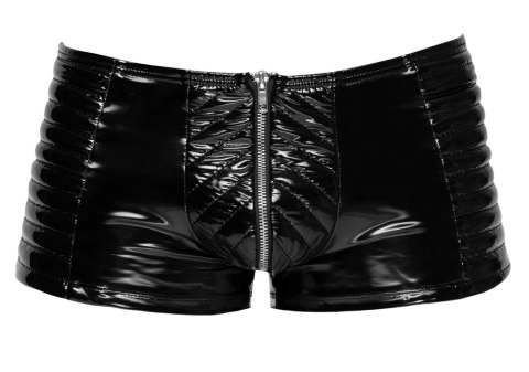 Black Level Bokserki Męskie Winylowe Zamek Biker M Czarny Black Level Bokserki Męskie Winylowe Zamek Biker M Czarny