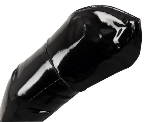 Black Level Długie Vinylowe Rękawiczki Czarne M Błyszczące Black Level Długie Vinylowe Rękawiczki Czarne M Błyszczące